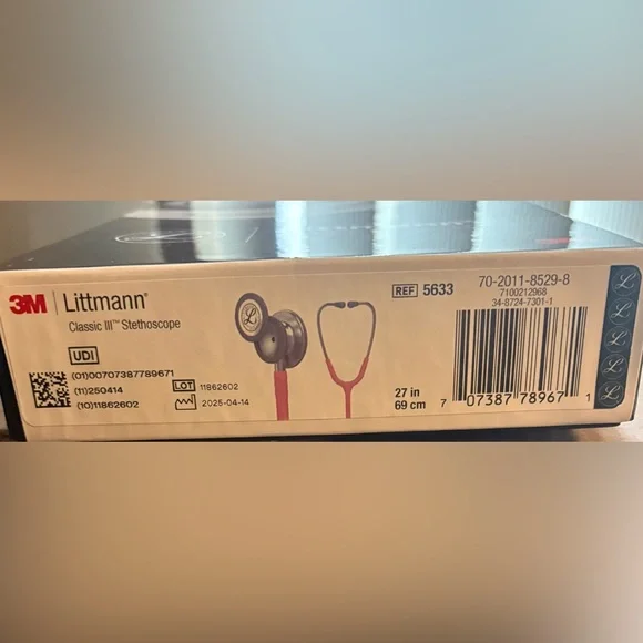 New! 3M Littmann Classic III Pink Stethoscope - Picture 3 of 6
